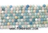 CMG501 15.5 inches 6mm round morganite gemstone beads