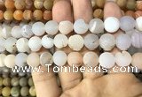 CAA1431 15.5 inches 12mm round matte druzy agate beads