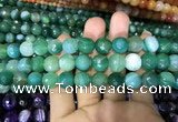 CAA1678 15.5 inches 12mm faceted round banded agate beads