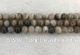 CAA1814 15.5 inches 12mm round banded agate gemstone beads