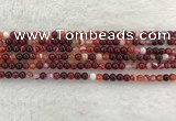 CAA1920 15.5 inches 4mm round banded agate gemstone beads