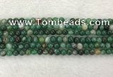 CAA1991 15.5 inches 6mm round banded agate gemstone beads
