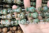 CAA2676 15.5 inches 15*23mm - 16*28mm vase-shaped tibetan agate dzi beads