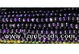 CAA2881 15 inches 6mm faceted round fire crackle agate beads wholesale