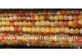 CAA3292 15 inches 6mm faceted round agate beads wholesale