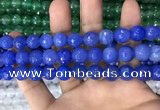 CAA3376 15 inches 10mm faceted round agate beads wholesale