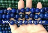 CAA3408 15 inches 12mm faceted round agate beads wholesale