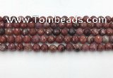 CAA3629 15.5 inches 6mm faceted round Portuguese agate beads