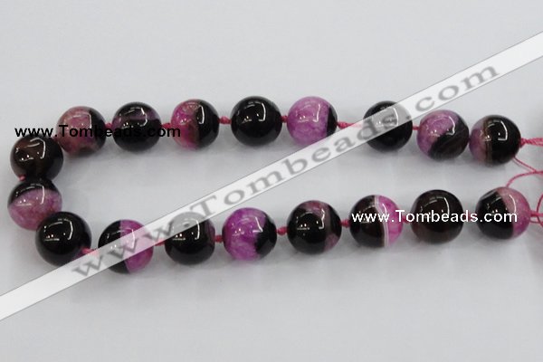 CAA402 15.5 inches 20mm round agate druzy geode gemstone beads
