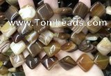 CAA4234 15.5 inches 16*16mm diamond line agate beads wholesale