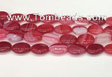 CAA4672 15.5 inches 15*20mm oval banded agate beads wholesale