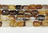 CAA4813 15.5 inches 15*20mm rectangle banded agate beads wholesale