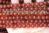 CAA4948 15.5 inches 8mm round red agate beads wholesale