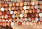 CAA5002 15.5 inches 8mm round red botswana agate beads wholesale