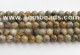 CAA5293 15.5 inches 10mm faceted round crazy lace agate beads wholesale