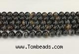CAA5430 15.5 inches 12mm round agate gemstone beads