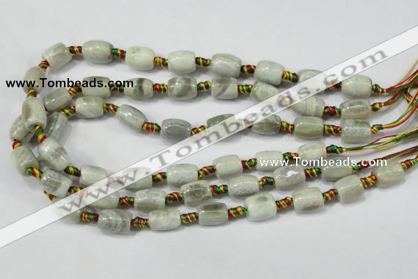 CAA659 15.5 inches 10*14mm drum agate gemstone beads