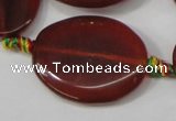 CAA674 15.5 inches 23*30mm oval agate gemstone beads