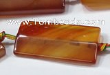 CAA675 15.5 inches 20*40mm rectangle agate gemstone beads
