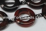 CAA678 15.5 inches 27mm donut agate gemstone beads