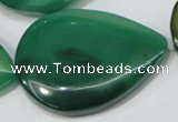 CAA682 15.5 inches 35*50mm flat teardrop agate gemstone beads