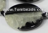 CAA686 15.5 inches 28*38mm oval agate gemstone beads