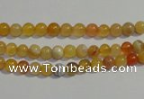 CAA86 15.5 inches 4mm round botswana agate gemstone beads
