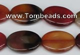 CAA904 15.5 inches 18*25mm oval agate gemstone beads wholesale