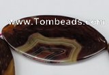CAA908 15.5 inches 37*66mm marquise agate gemstone beads wholesale
