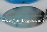CAA922 15.5 inches 23*46mm oval agate gemstone beads