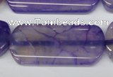 CAA940 15.5 inches 18*43mm rectangle agate gemstone beads