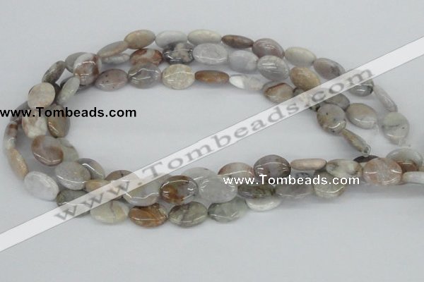CAB104 15.5 inches 12*16mm oval natural brazil agate gemstone beads