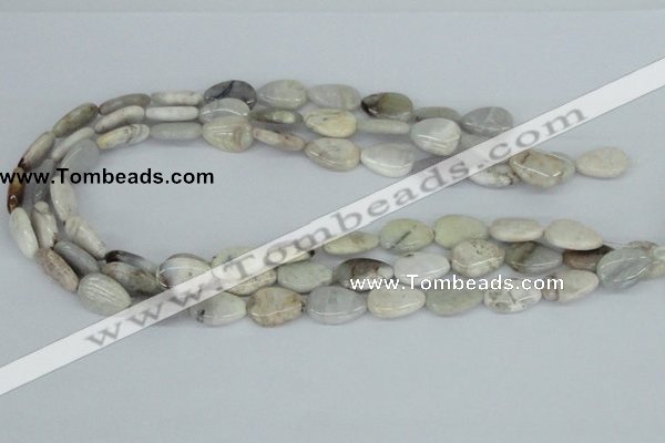 CAB108 15.5 inches 12*17mm flat teardrop natural brazil agate beads