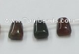 CAB130 15.5 inches 8*12mm trapezoid india agate gemstone beads