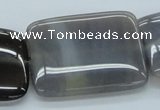 CAB357 15.5 inches 30*40mm rectangle grey agate gemstone beads