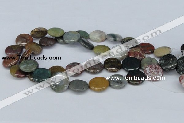 CAB367 15.5 inches 20mm flat round ocean agate gemstone beads