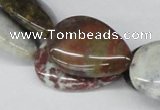 CAB368 15.5 inches 20*30mm flat teardrop ocean agate gemstone beads