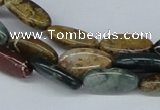 CAB370 15.5 inches 9*18mm oval ocean agate gemstone beads wholesale