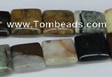 CAB375 15.5 inches 14*14mm square ocean agate gemstone beads