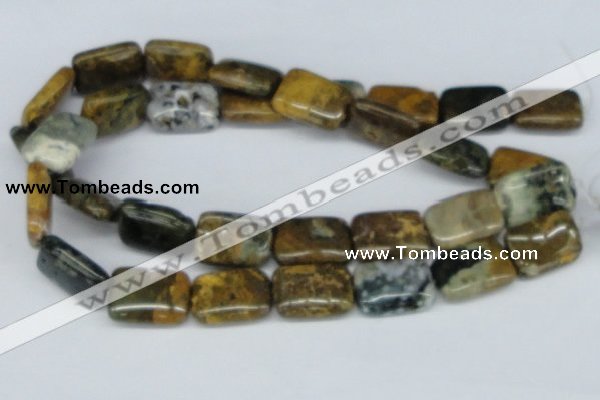 CAB376 15.5 inches 18*25mm rectangle ocean agate gemstone beads