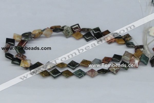 CAB378 15.5 inches 12*12mm diamond ocean agate gemstone beads