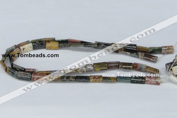CAB380 15.5 inches 10*15mm flat column ocean agate gemstone beads