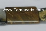 CAB381 15.5 inches 25*35mm flat column ocean agate gemstone beads