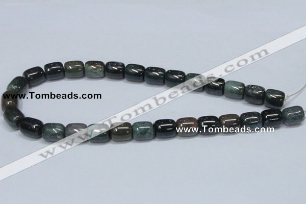 CAB393 15.5 inches 12*14mm column moss agate gemstone beads wholesale