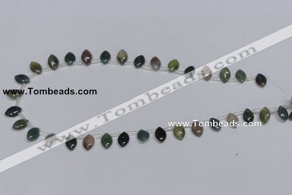 CAB412 15.5 inches 8*12mm horse eye moss agate gemstone beads