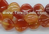 CAB503 15.5 inches 13*13mm heart red agate gemstone beads wholesale
