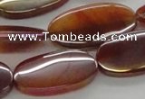 CAB530 15.5 inches 16*30mm oval AB-color red agate beads wholesale