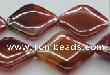 CAB538 15.5 inches 25*25mm diamond AB-color red agate beads
