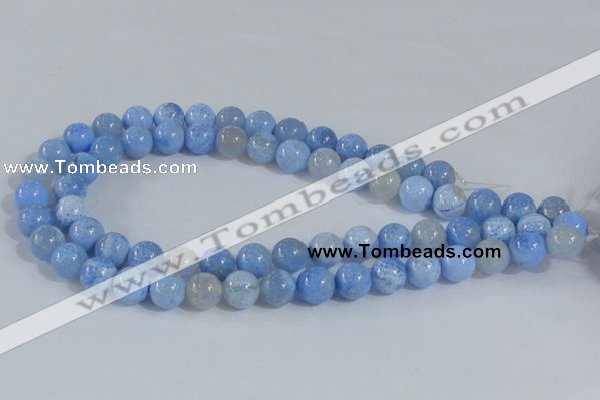 CAB647 15.5 inches 12mm round fire crackle agate beads wholesale