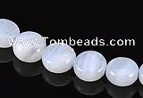CAG134 5*8mm coin blue lace agate gemstone beads Wholesale